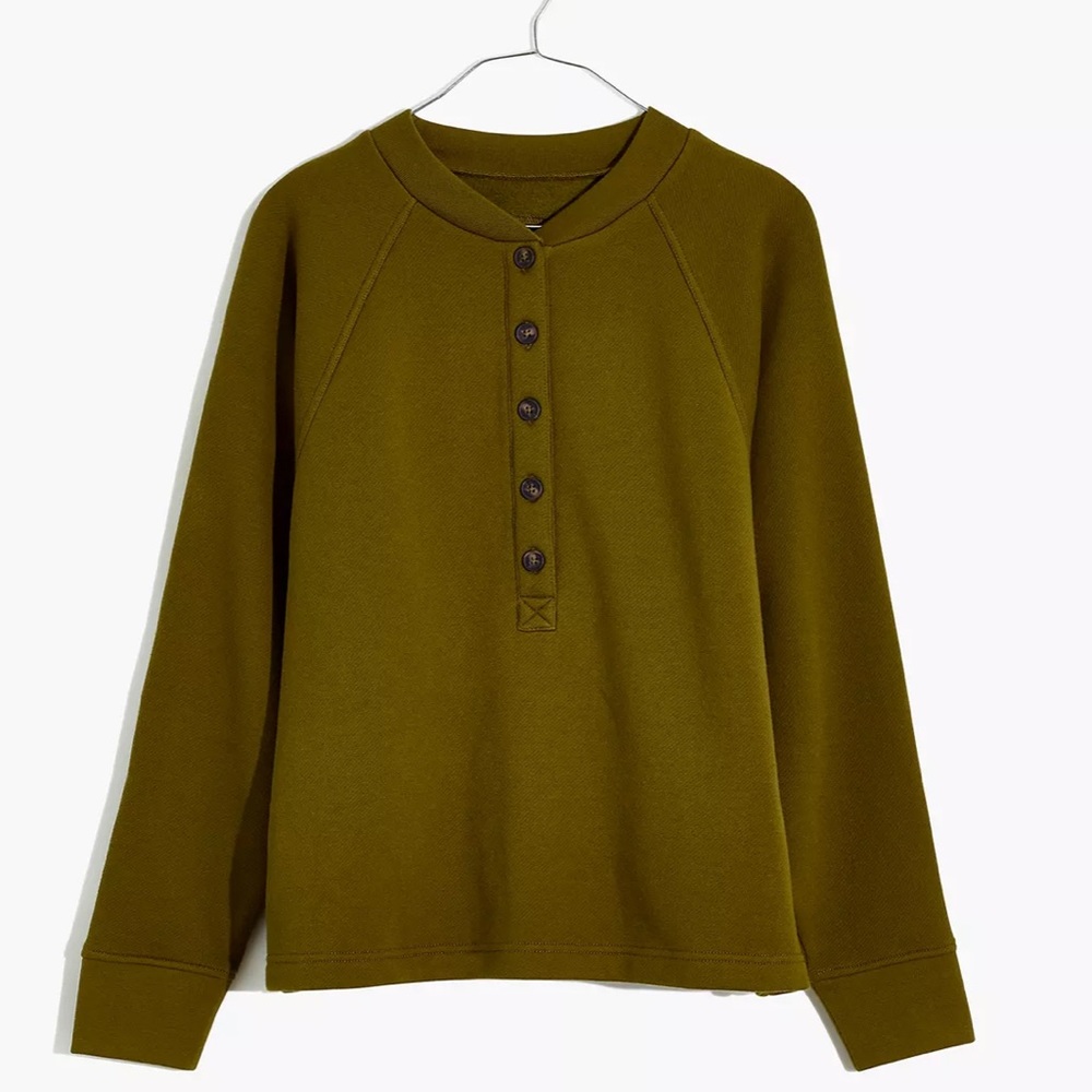 Madewell Betterterry Henley Sweatshirt